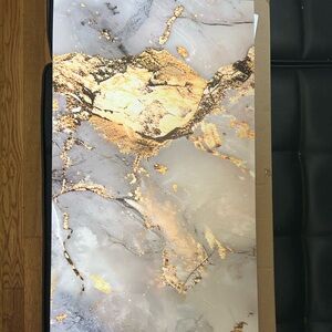 Wall peel and stick back splash